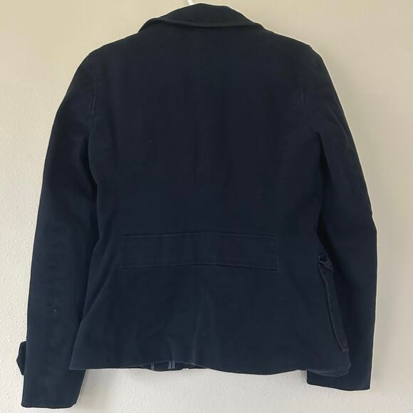 Vintage Tommy Hilfiger double breasted canvas peacoat Y2K navy preppy academia S - Picture 6 of 11